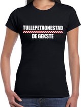 Carnaval Tullepetaonestad de gekste t-shirt zwart voor dames XS
