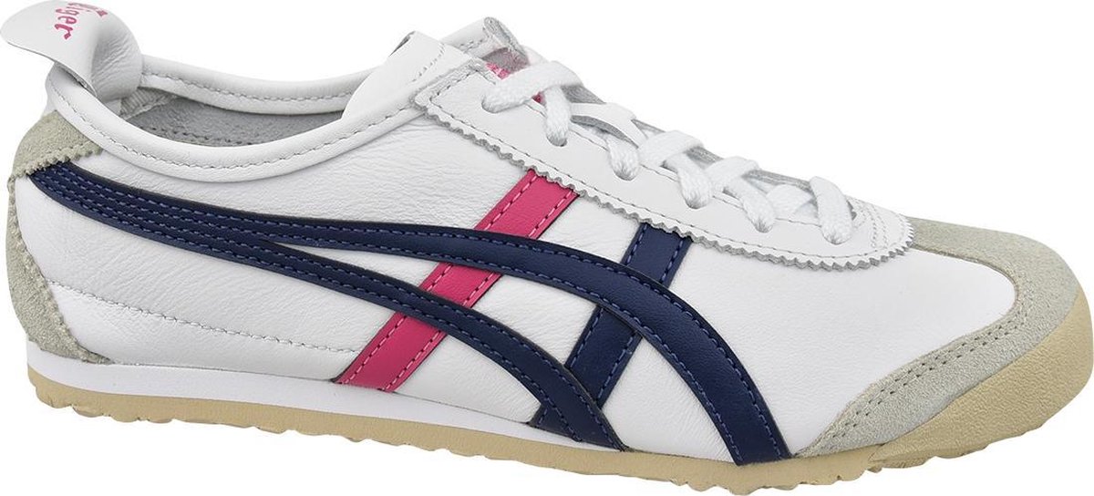 Onitsuka Tiger Mexico 66 Unisex Sneakers - White/Navy/Pink - Maat 47