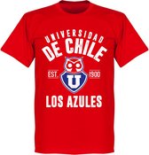 Universidad de Chile Established T-Shirt - Rood - 4XL