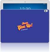 Lenovo Tab P10 Back cover met naam Never Give Up
