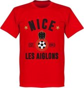 OGC Nice Established T-Shirt - Rood - M