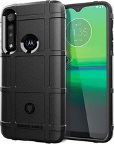 Hoesje voor Motorola One Macro - Beschermende hoes - Back Cover - TPU Case - Zwart