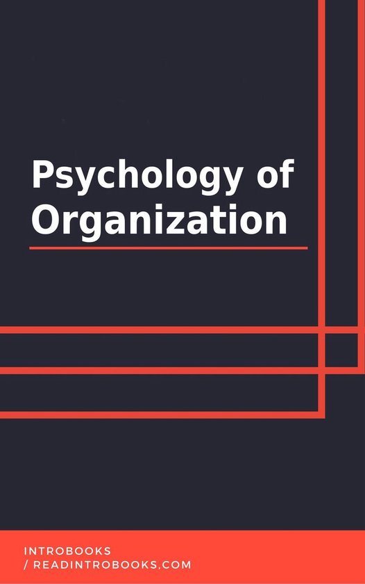 Psychology of Organization - cover