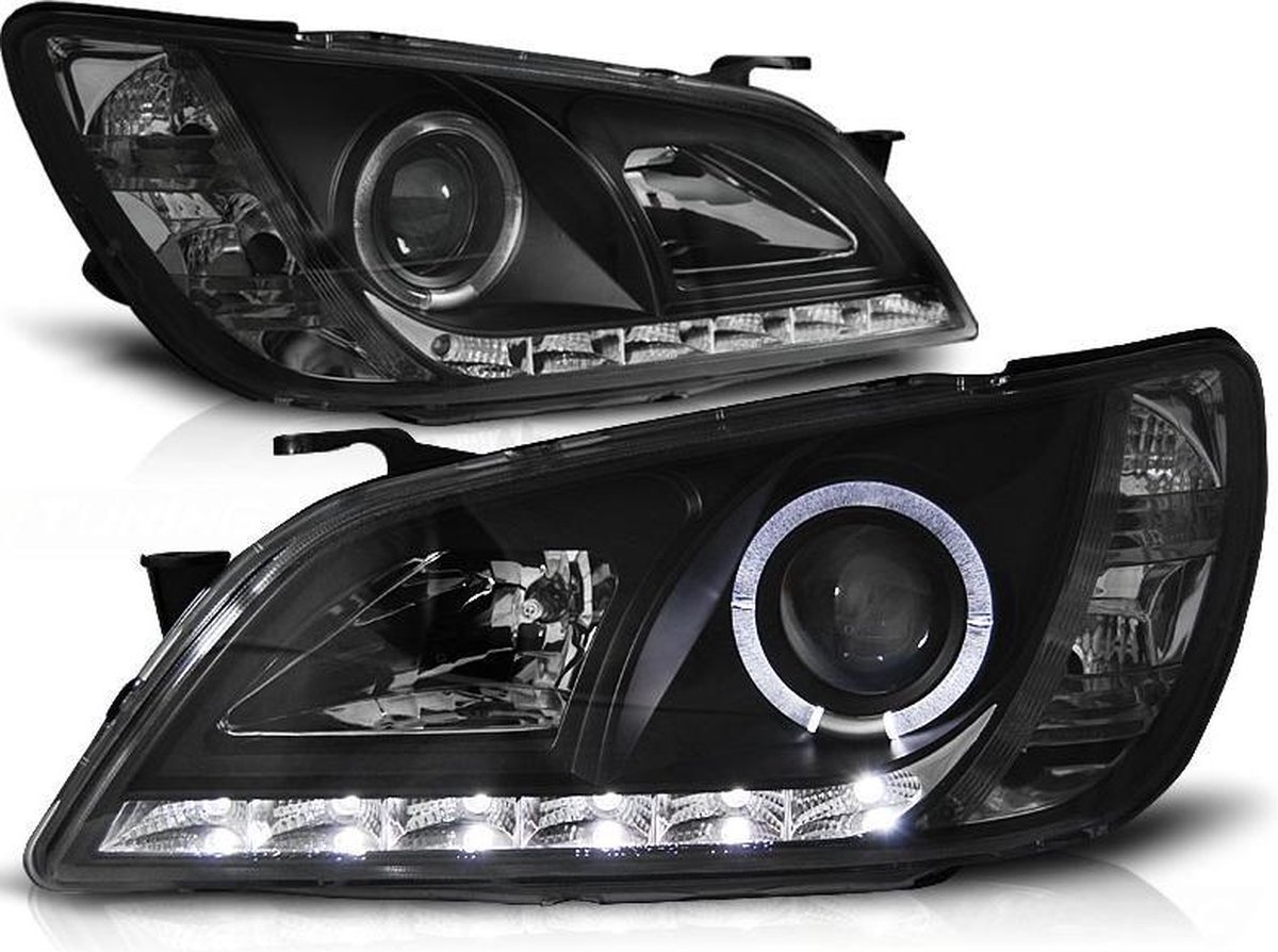 Koplampen met parkeerlicht LEXUS IS 01-05 ZWART
