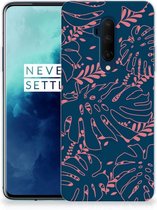 Back Case OnePlus 7T Pro TPU Siliconen Hoesje Palm Leaves