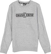 Crush denim grijze structure jongens sweater - Maat 176