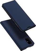 Hoesje geschikt voor Samsung Galaxy A71 - dux ducis skin pro book case - blauw
