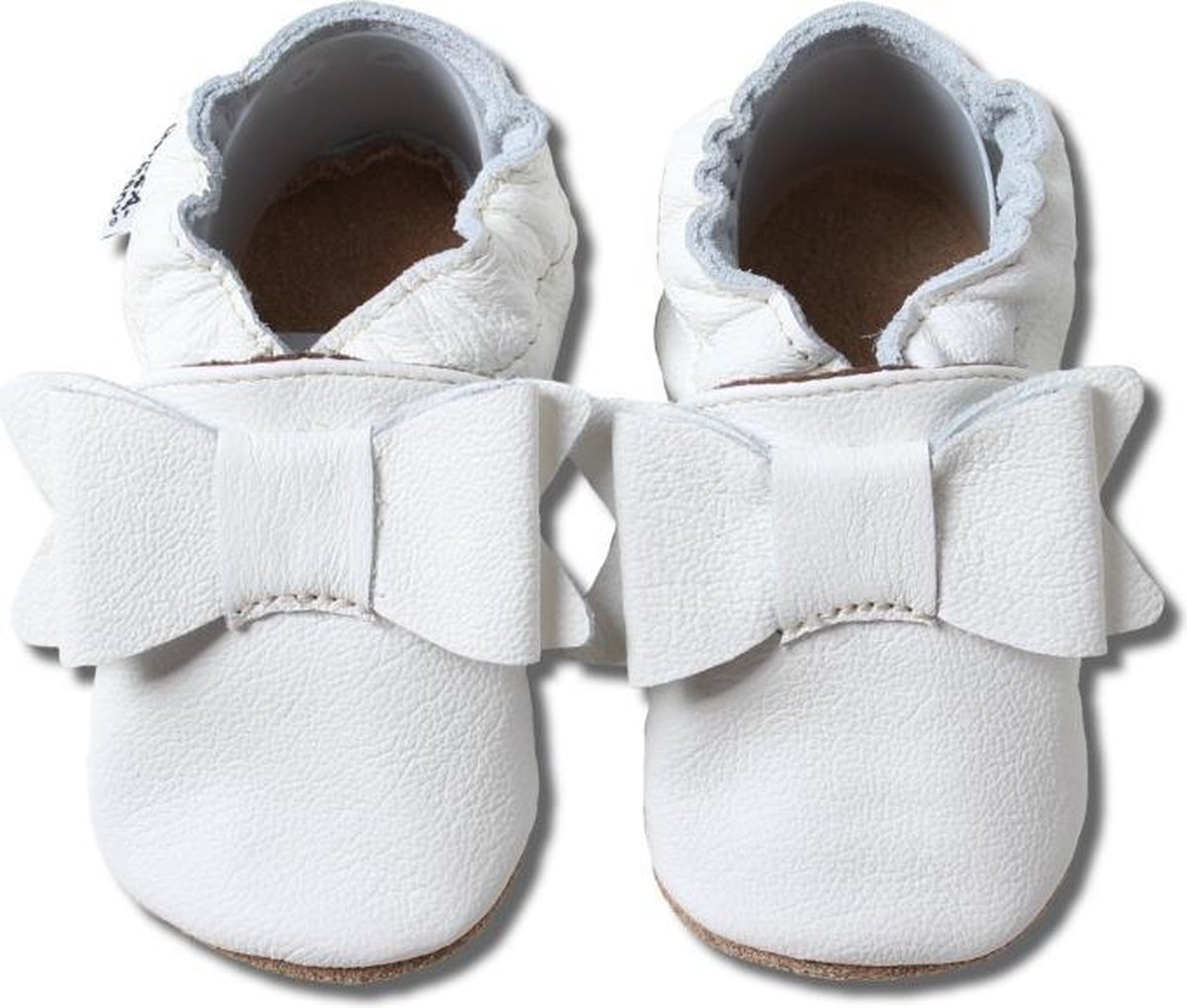 Hobea - babyslofjes - strik - wit