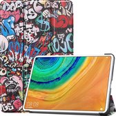 Huawei MatePad Pro 10.8 hoes - Tri-Fold Book Case - Graffiti