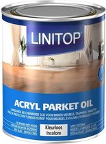 Acryl Parket Oil - Kleurloze parketolie - alle houtsoorten - Linitop - 0,75 L