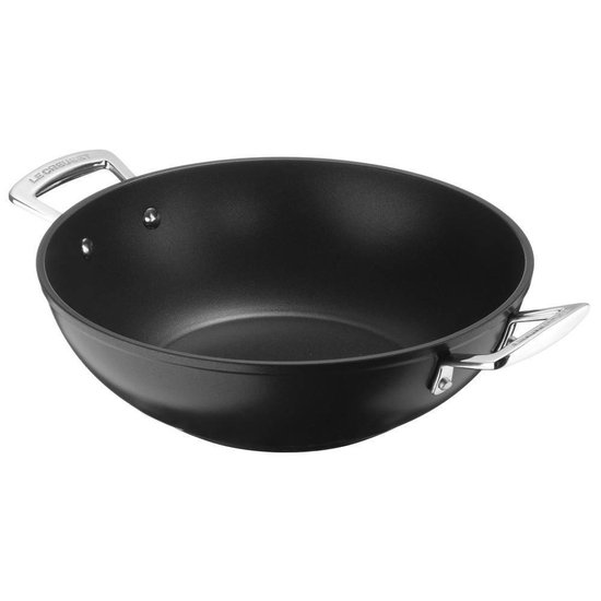 Poêle à wok Les Forgées en noir 28cm 3.9l | bol.com