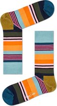Happy Socks Multi Stripe Sokken - Groen/Blauw/Oranje - Maat 41-46