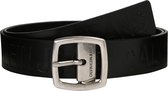 Calvin Klein Jeans riem j adjustable leather belt 3.8cm Zwart-80