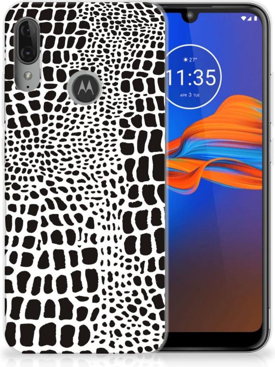 Motorola Moto E6 Plus TPU Hoesje Slangenprint