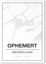 Poster/plattegrond OPHEMERT - 30x40cm