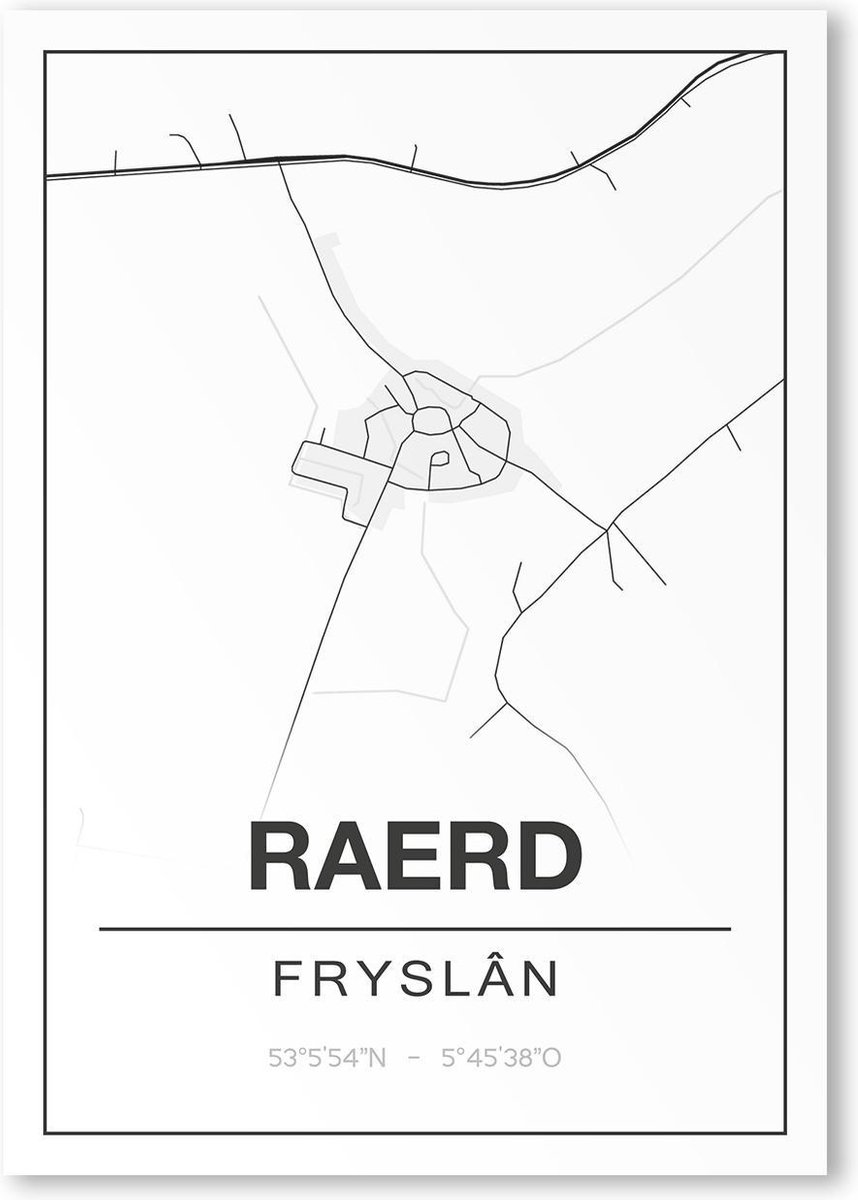 Poster/plattegrond RAERD - A4