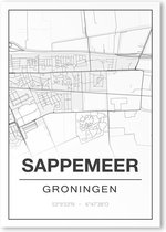 Poster/plattegrond SAPPEMEER - 30x40cm