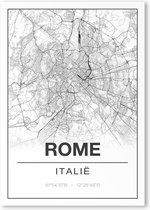 Poster/plattegrond ROME - A4