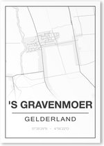 Poster/plattegrond SGRAVENMOER - A4