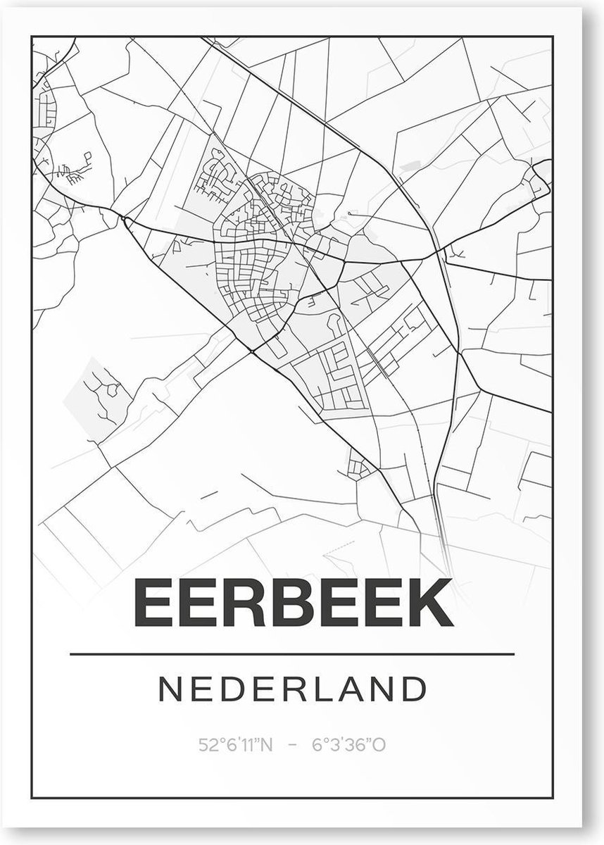 Poster/plattegrond EERBEEK - A4
