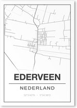 Poster/plattegrond EDERVEEN - A4