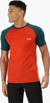 Regatta Sportshirt Tornell Heren Merino/polyester Oranje Mt 3xl