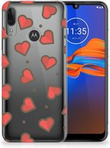 GSM Hoesje Motorola Moto E6 Plus TPU bumper Hearts