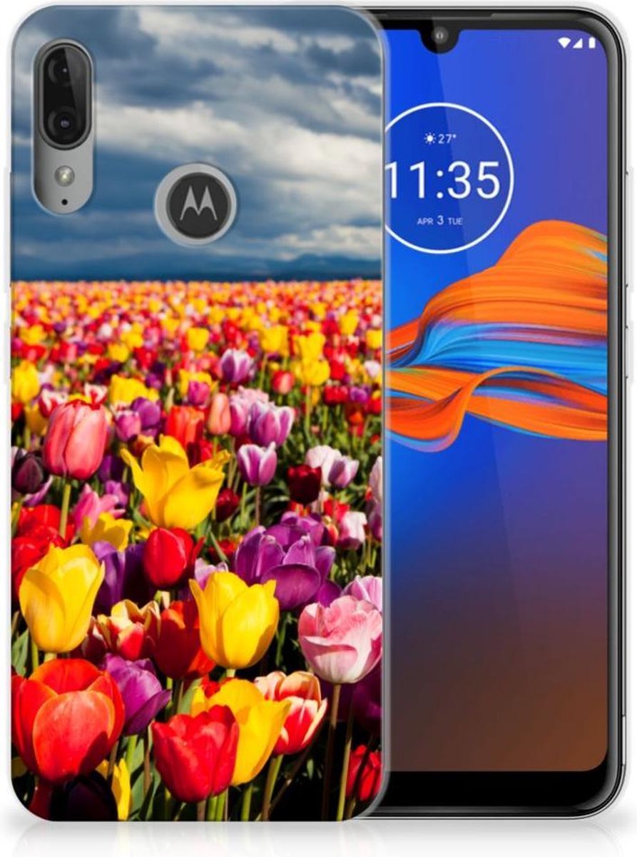 TPU Hoesje voor Motorola Moto E6 Plus TPU Case Tulpen
