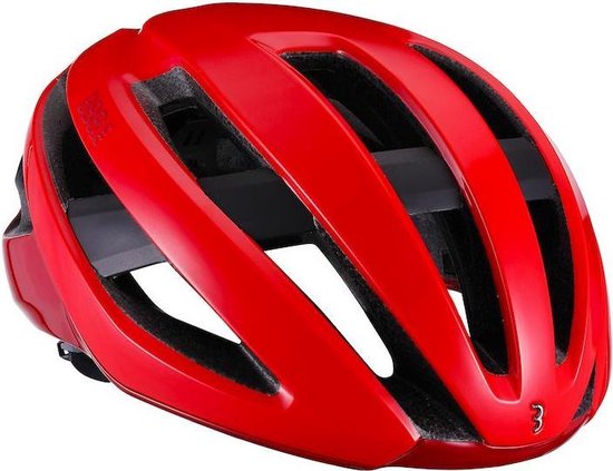 BBB Cycling Maestro Fietshelm - Verstelbaar - Sporthelm Volwassenen - Racefiets - Glossy Rood - Maat S - BHE-09