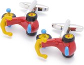 Boutons de manchette - Tricycle Bicycle Rouge Blauw Jaune