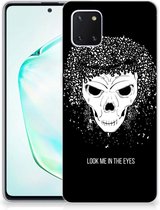 Silicone Back Case Geschikt voor Samsung Galaxy Note 10 Lite Skull Hair