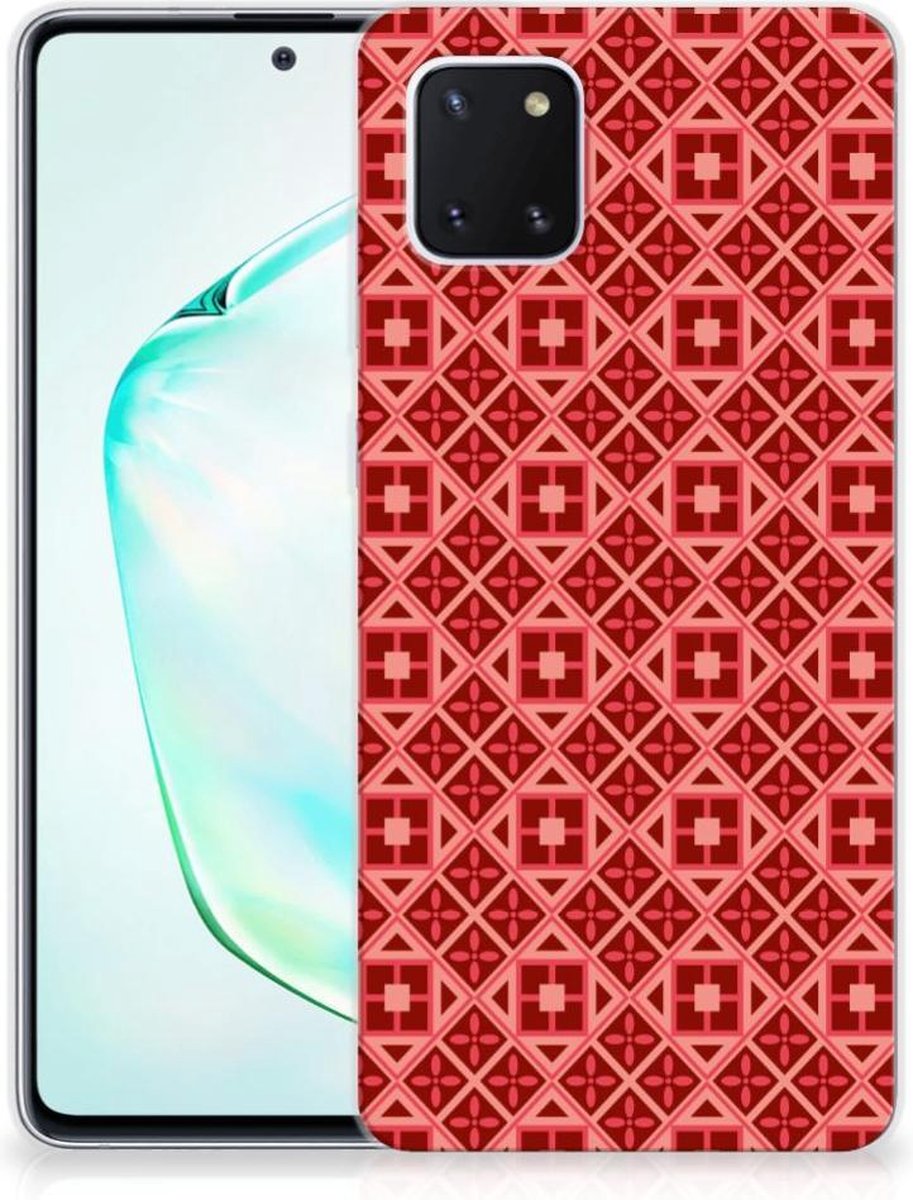 Samsung Galaxy Note 10 Lite TPU bumper Batik Rood