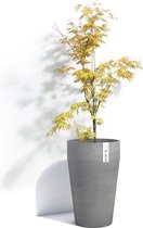Ecopots Sankara Mid High 55 - Grey - Ø34,2 x H54,5 cm - Ronde grijze bloempot / plantenpot