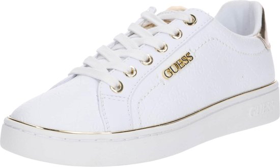 GUESS Bradly 2 Active Lady Dames Sneakers Wit/Bruin - Schoenen.nl