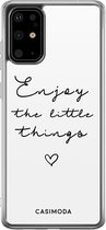 Samsung S20 Plus hoesje siliconen - Enjoy life | Samsung Galaxy S20 Plus case | multi | TPU backcover transparant