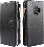Xssive Wallet Book Case met Ritsvak voor Samsung Galaxy S9 - Zwart