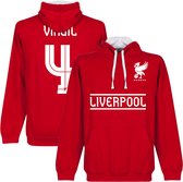 Liverpool Virgil Team Hoodie - Rood/Wit - XXL