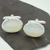Manchetknopen - Edelsteen Ovaal Opalite