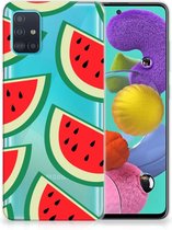 Geschikt voor Samsung Galaxy A51 Siliconen Case Watermelons