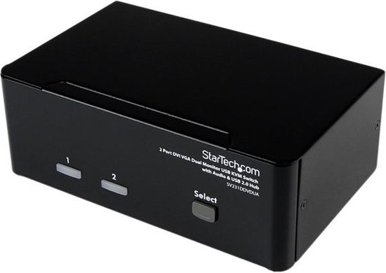 2-Port KVM Switch Startech SV231DDVDUA