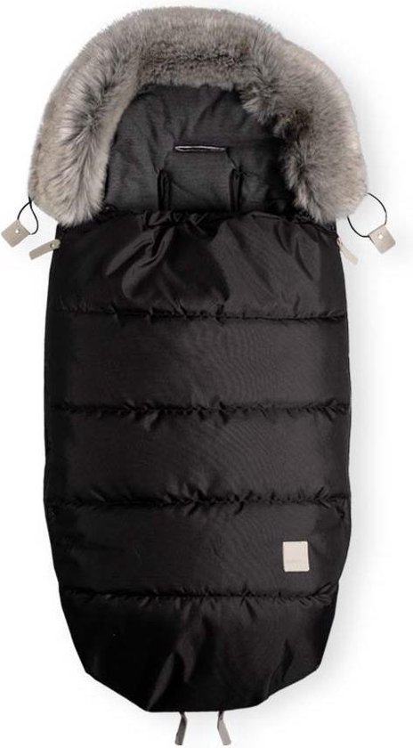 Voetenzak - slaapzak Oeko tex dons - met (imitatie) bont voor kinderwagen  of buggy - 110cm | bol.com