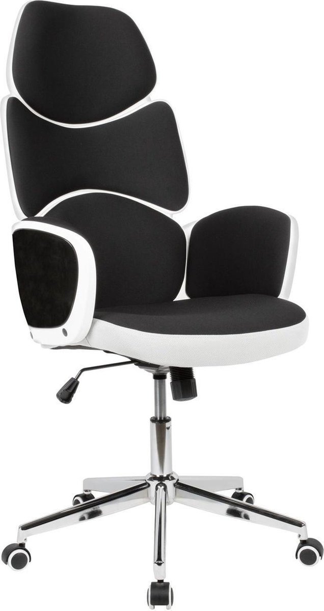 Gaming- Bureaustoel Amstyle Zwart- Gaming chair - Rugklachten verminderend - Ergonomische stoel