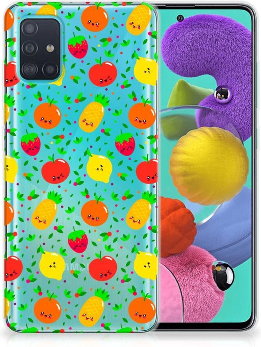 Samsung Galaxy A51 Siliconen Case Fruits