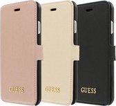 Guess Saffiano Collection Book Case iPhone 6 / 6s - Zwart