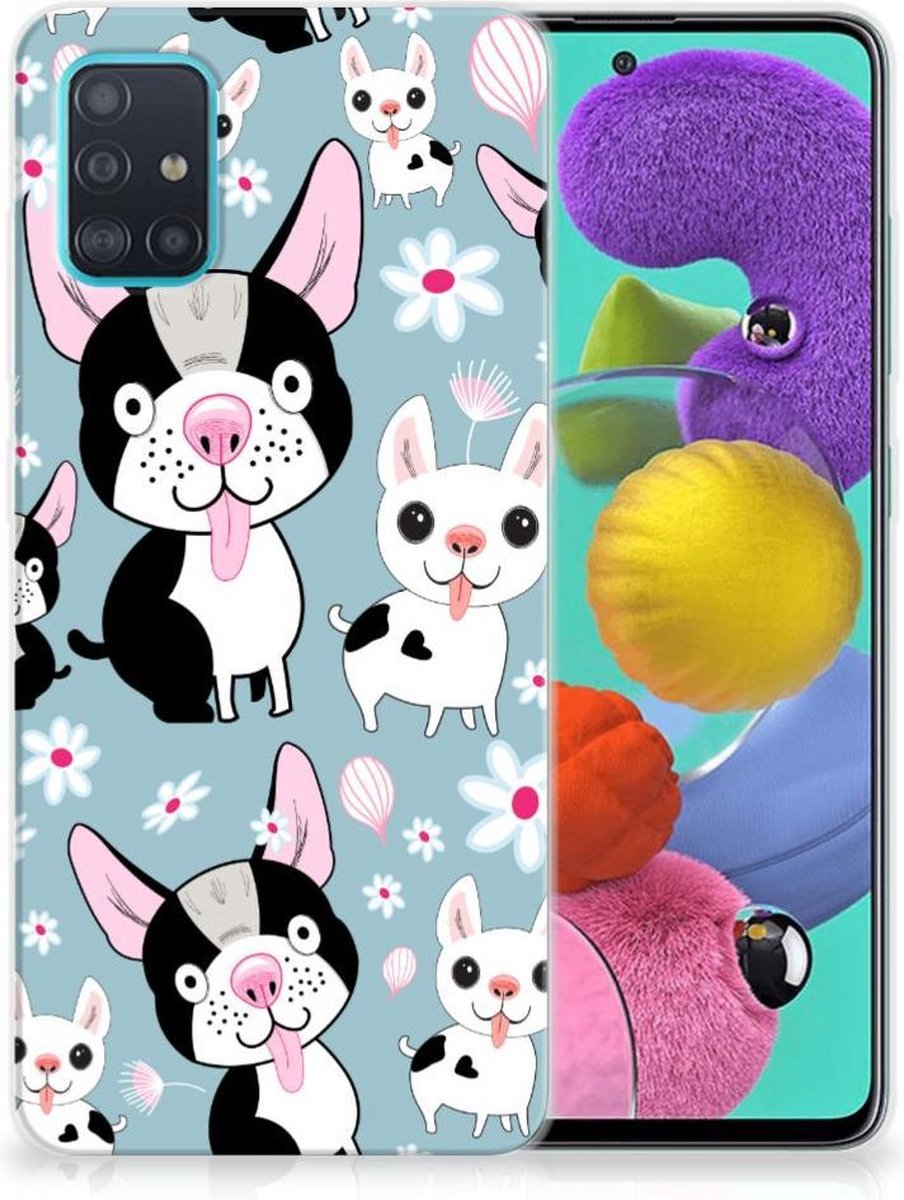 Samsung Galaxy A51 TPU Hoesje Hondjes