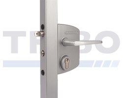 Industrieel opbouw poortslot - Poortprofiel / Regelbaarheid: Vierkant / 40 tot 60 mm, Kleur (RAL): 9010 (zuiver wit)