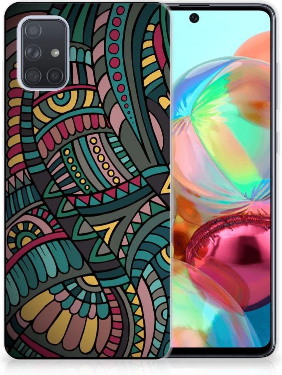 TPU Hoesje voor Samsung Galaxy A71 TPU bumper Aztec