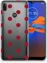 GSM Hoesje Motorola Moto E6 Plus Siliconen Case Cherries