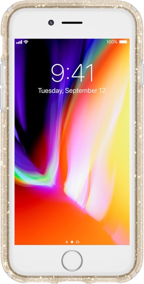 Speck Presidio Clear + Glitter Apple iPhone SE (2020) / 8 / 7 / 6(s) Clear/Gold Glitter