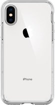 Spigen Neo Hybrid Crystal transparante case iPhone XS doorzichtig hoesje - Zilver